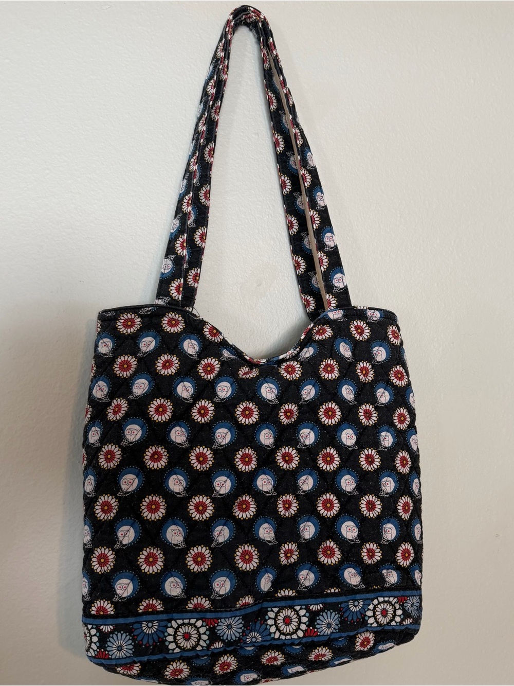 Vera Bradley Tote Purse Night Owl Pattern - Picture 2 of 7
